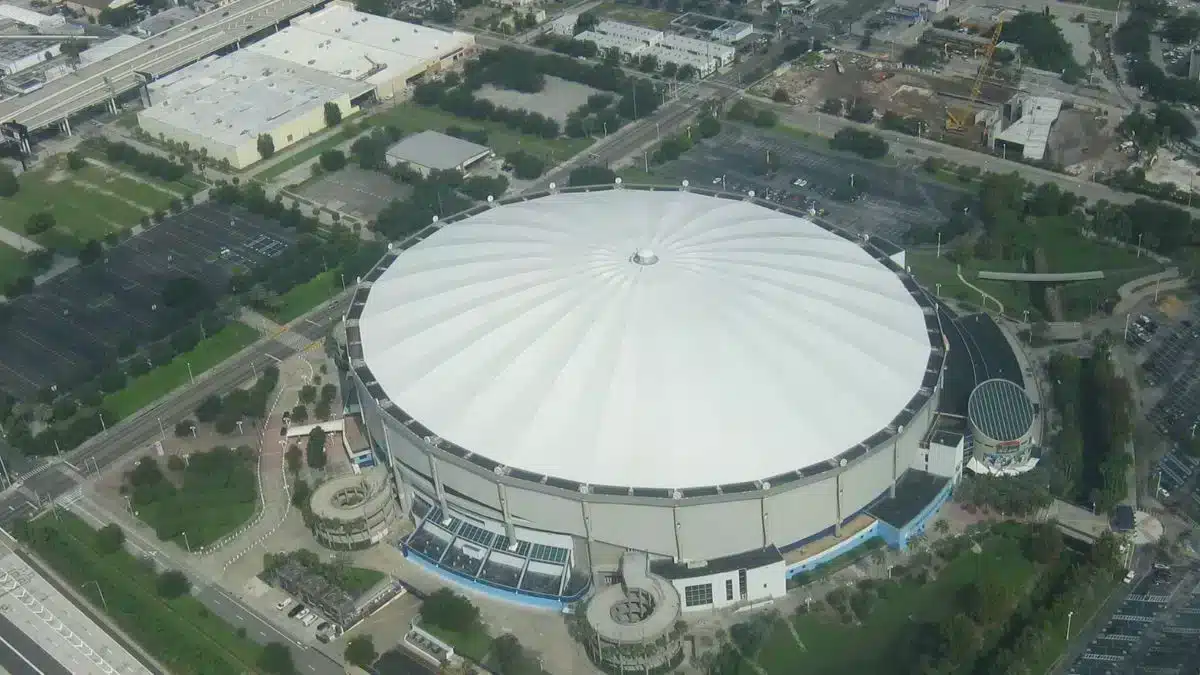 Hurricane Milton Rips Off Roof of Rays’ Tropicana Field Stadium