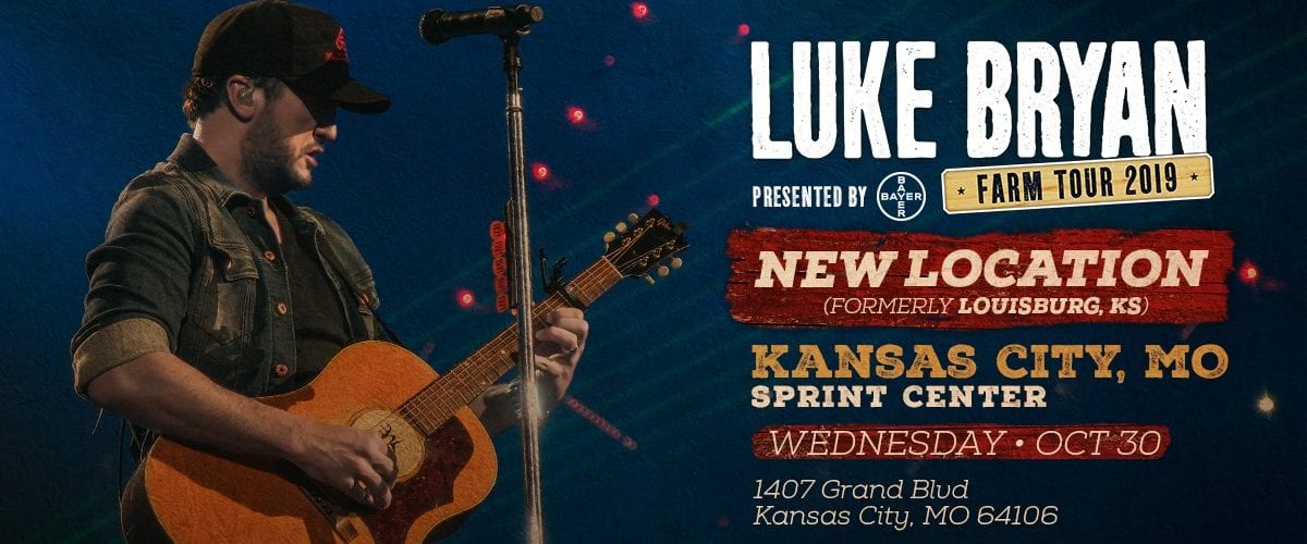 Rescheduled Luke Bryan Farm Tour Show Moves Venues