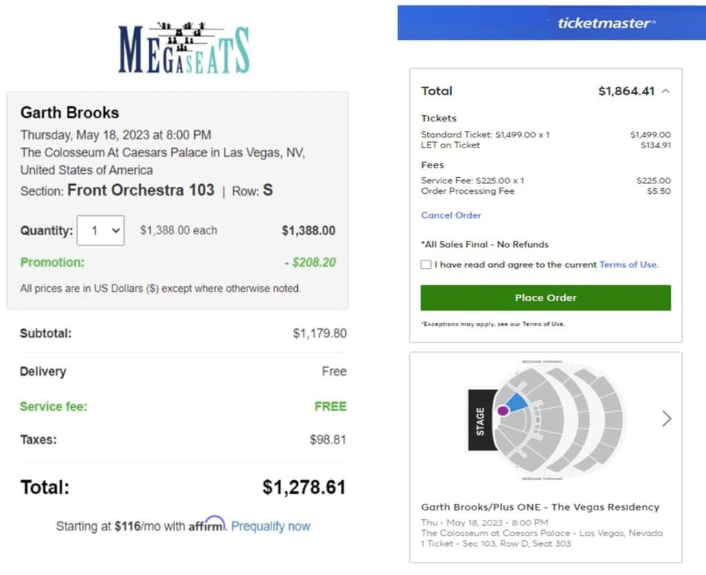 Garth Brooks Las Vegas residency tickets with no fees at MEGASeats